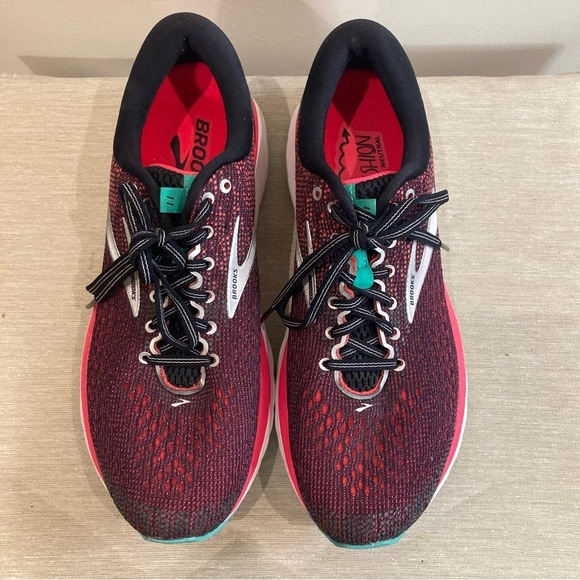 BROOKS Sz 10 Narrow 2A Ghost II DNA Cushion Neutral Lace Up Sneakers - Picture 3 of 14